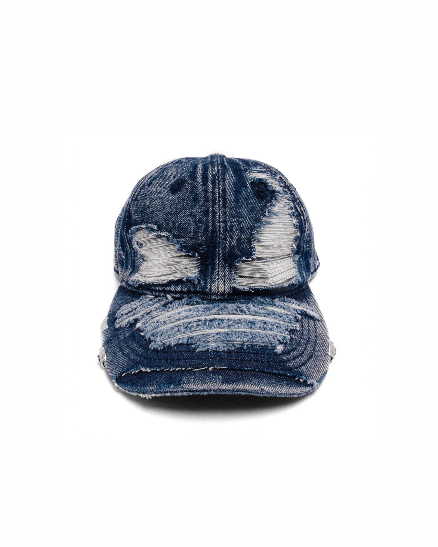 Distressed Cap - Washed Denim