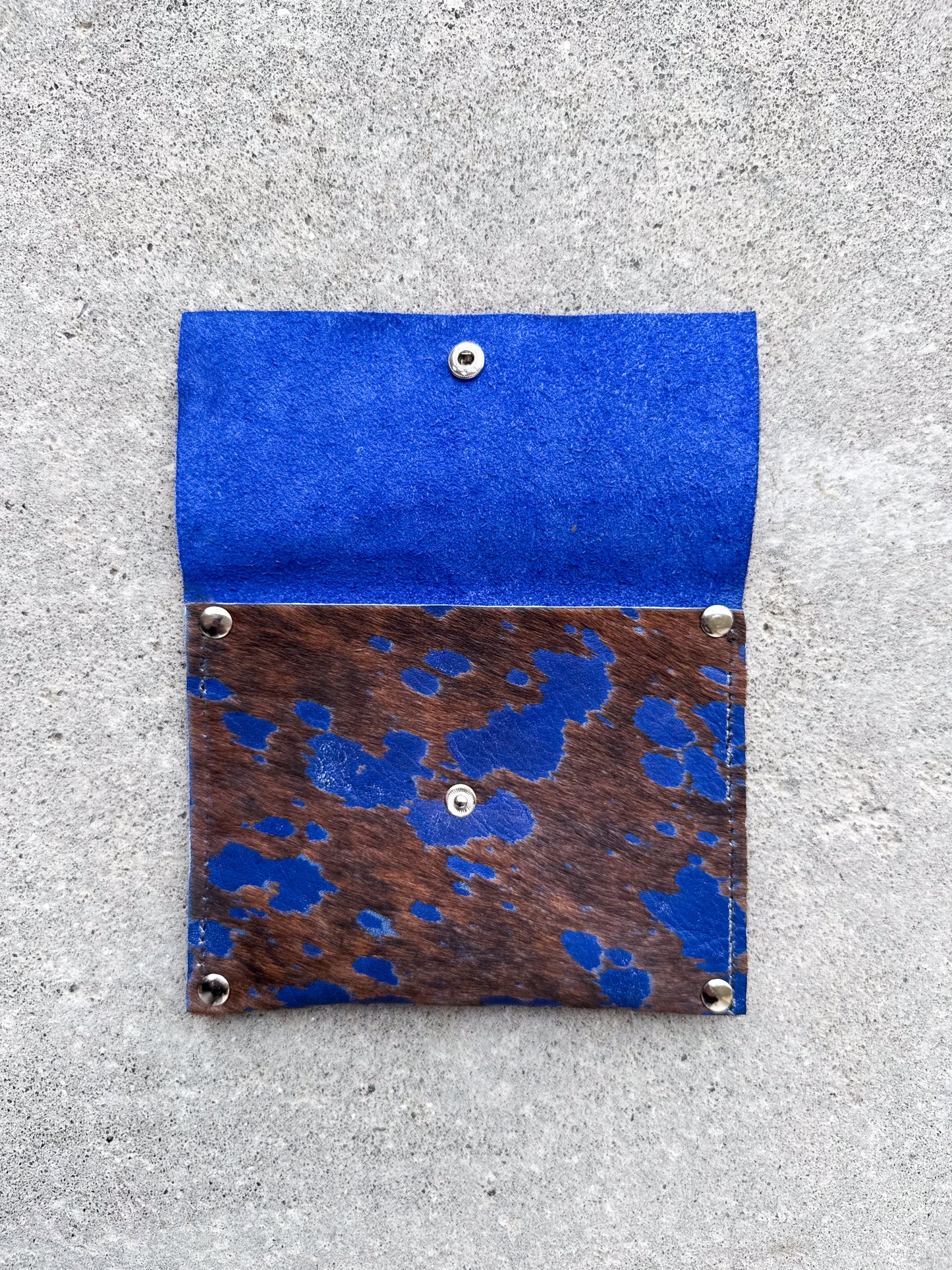 True Blue Cowhide Wallet