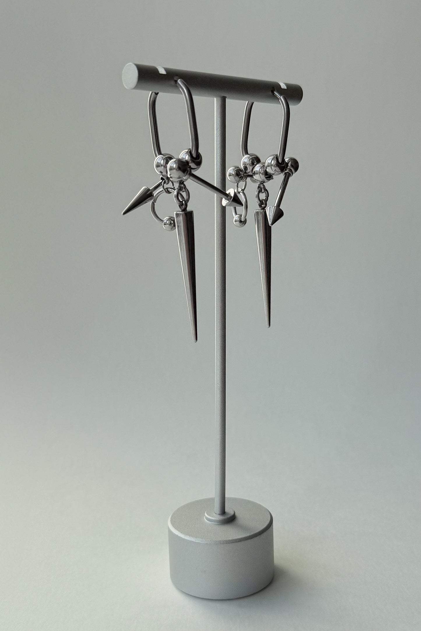 Spiked Oval Hoops