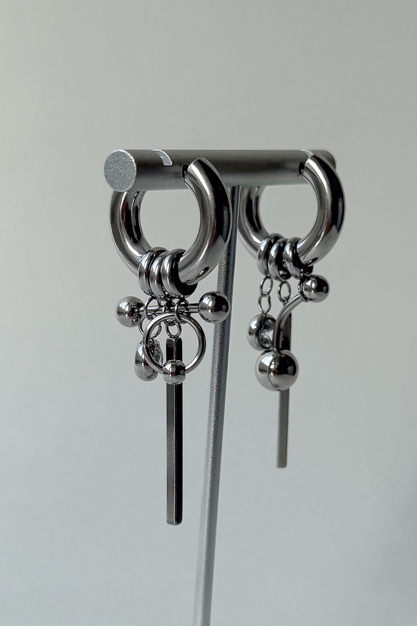 Silver Piercing Hoops