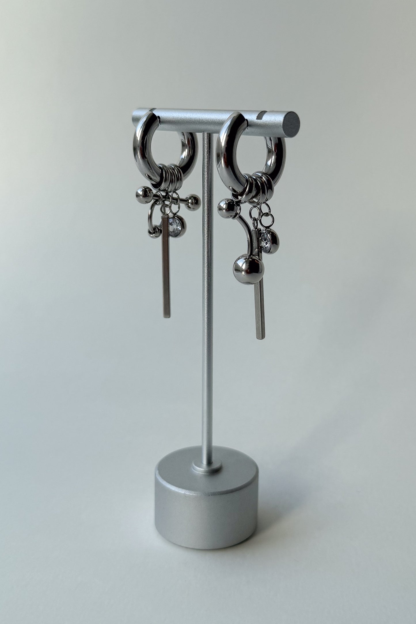 Silver Piercing Hoops