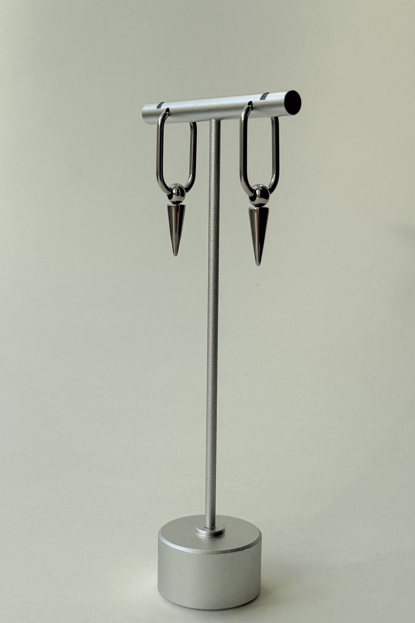Oval Spike Hoops