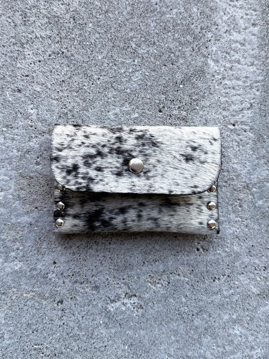 Salt'n Pepper Cowhide Coin Purse