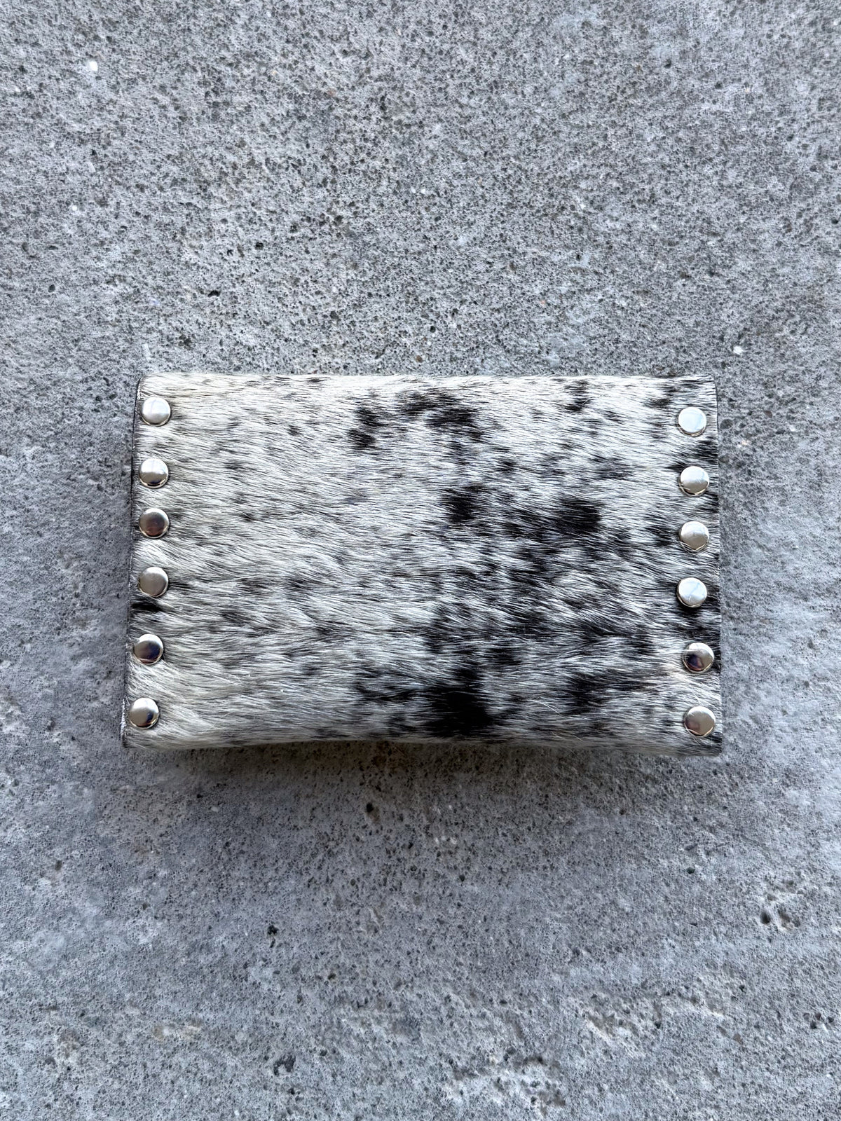 Salt'n Pepper Cowhide Coin Purse