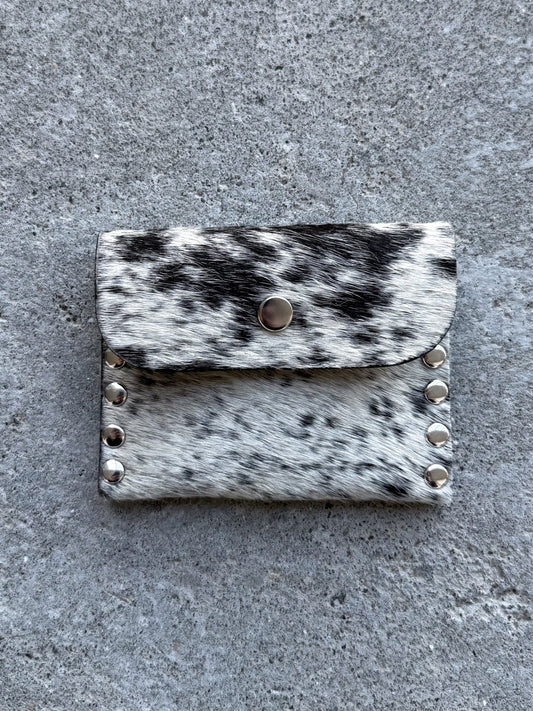 Salt'n Pepper Cowhide Coin Purse