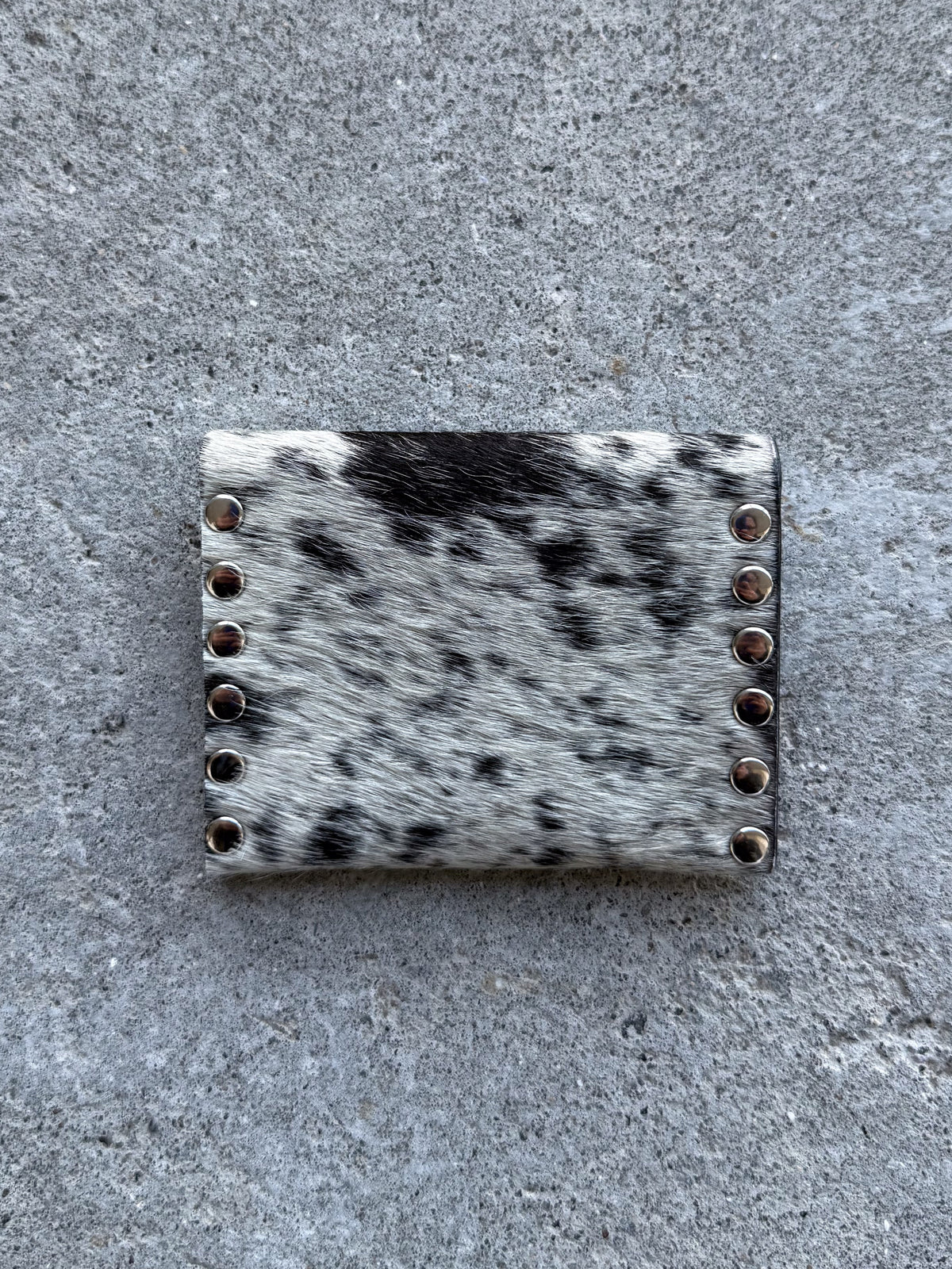 Salt'n Pepper Cowhide Coin Purse
