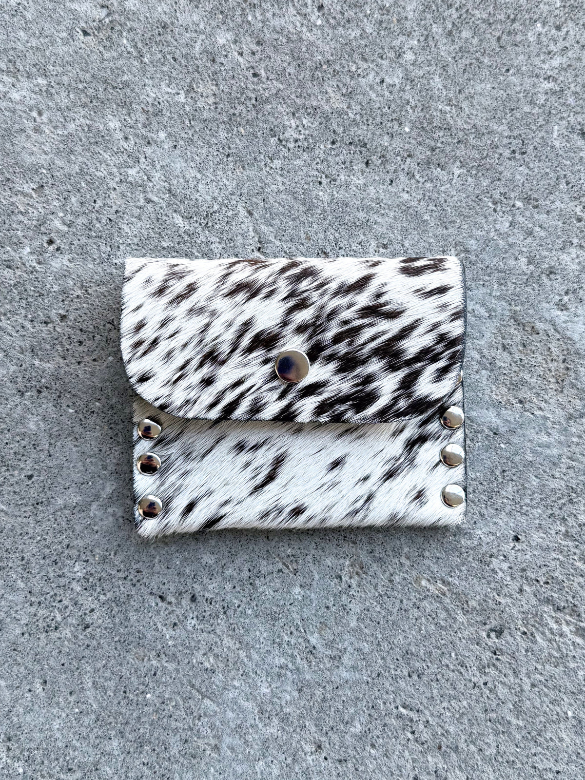 Salt'n Pepper Cowhide Coin Purse
