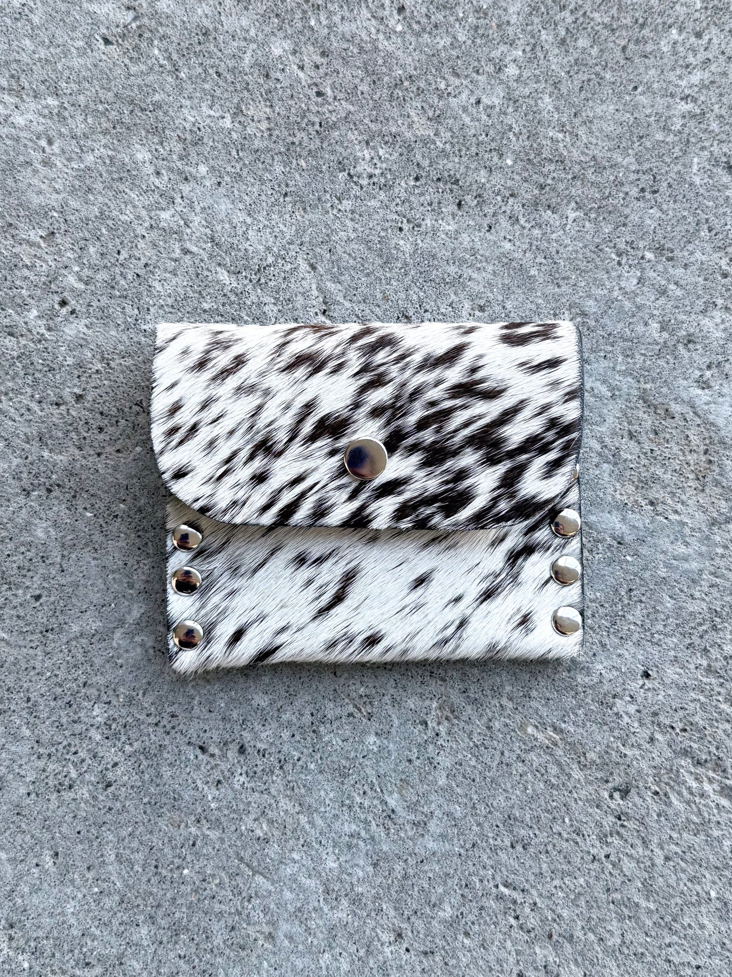 Salt'n Pepper Cowhide Coin Purse