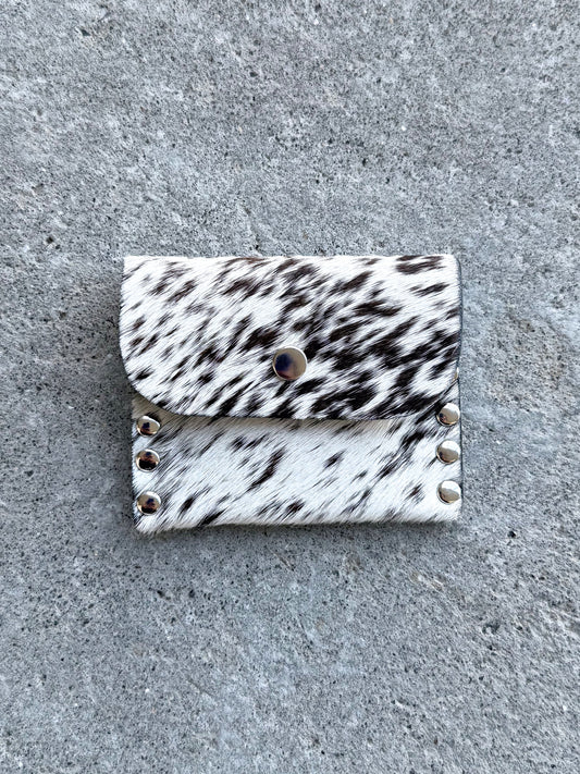Salt'n Pepper Cowhide Coin Purse