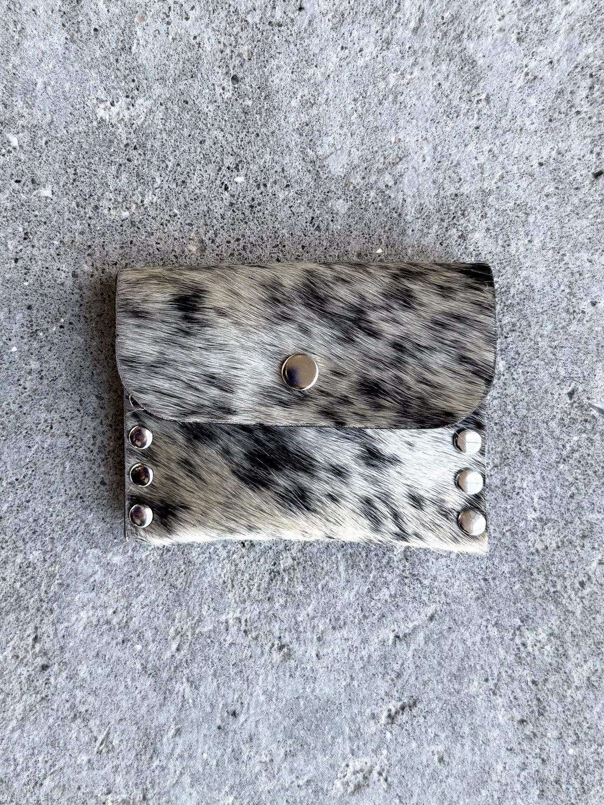 Salt'n Pepper Cowhide Coin Purse