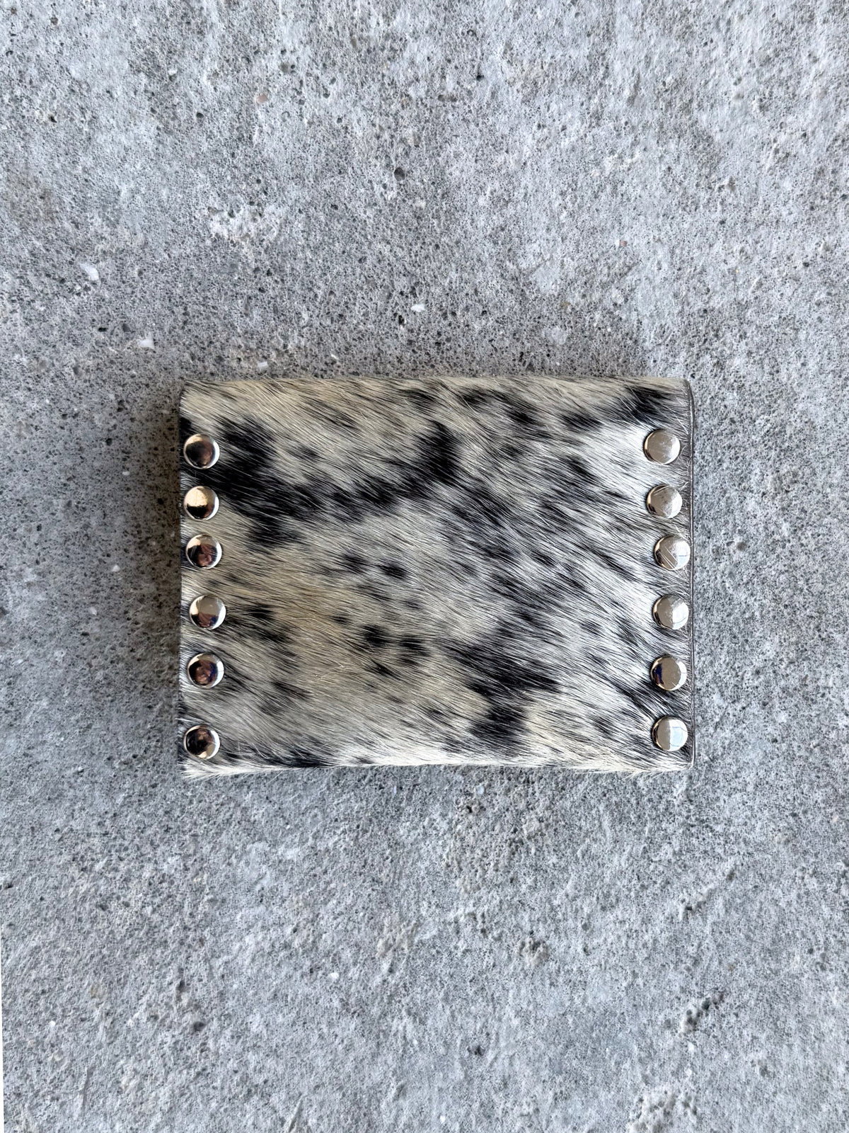 Salt'n Pepper Cowhide Coin Purse