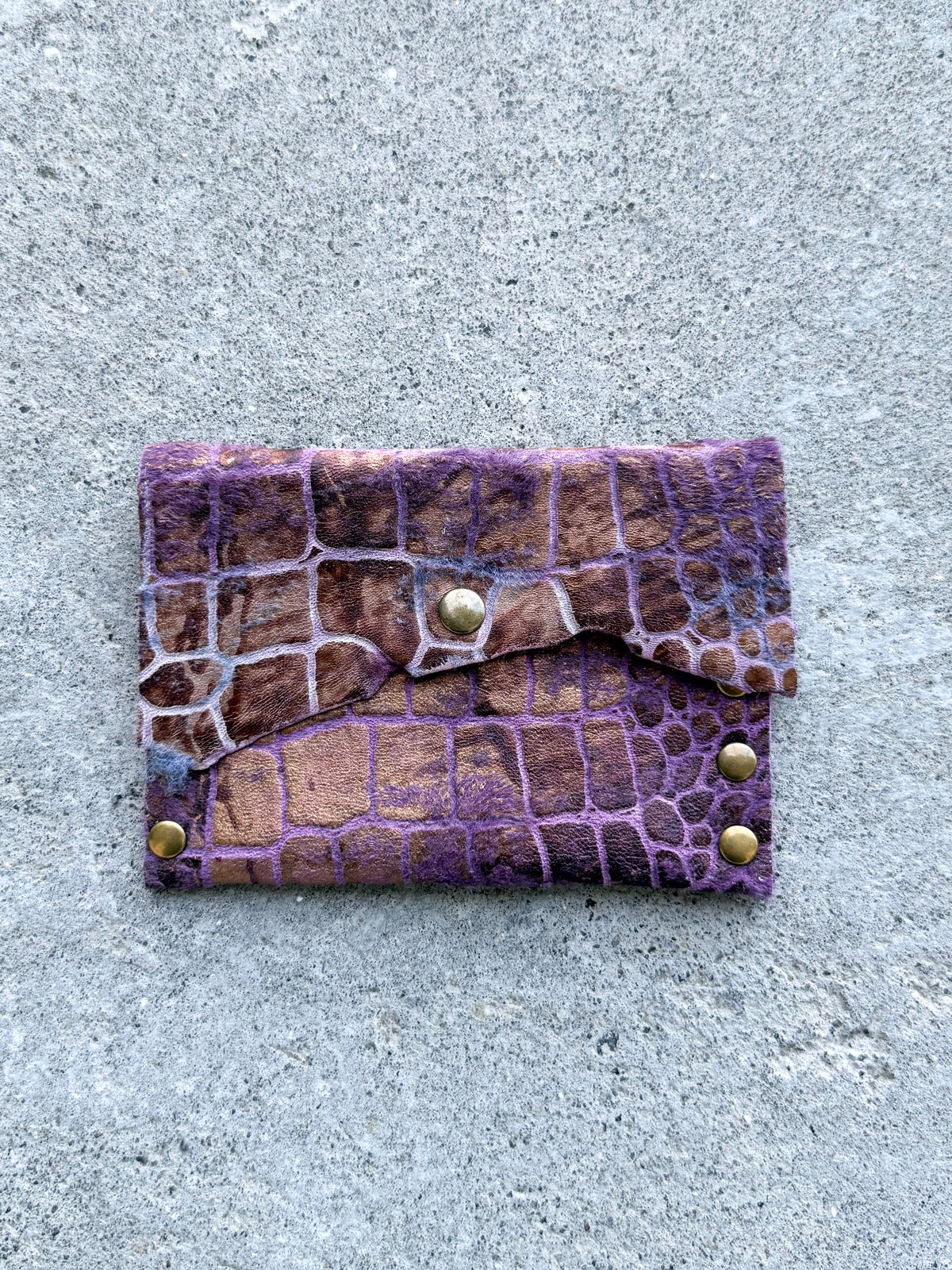 Purple Leather Wallet