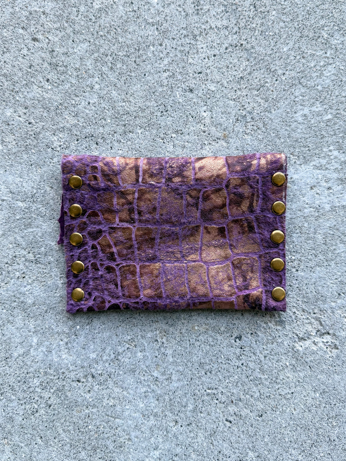 Purple Leather Wallet