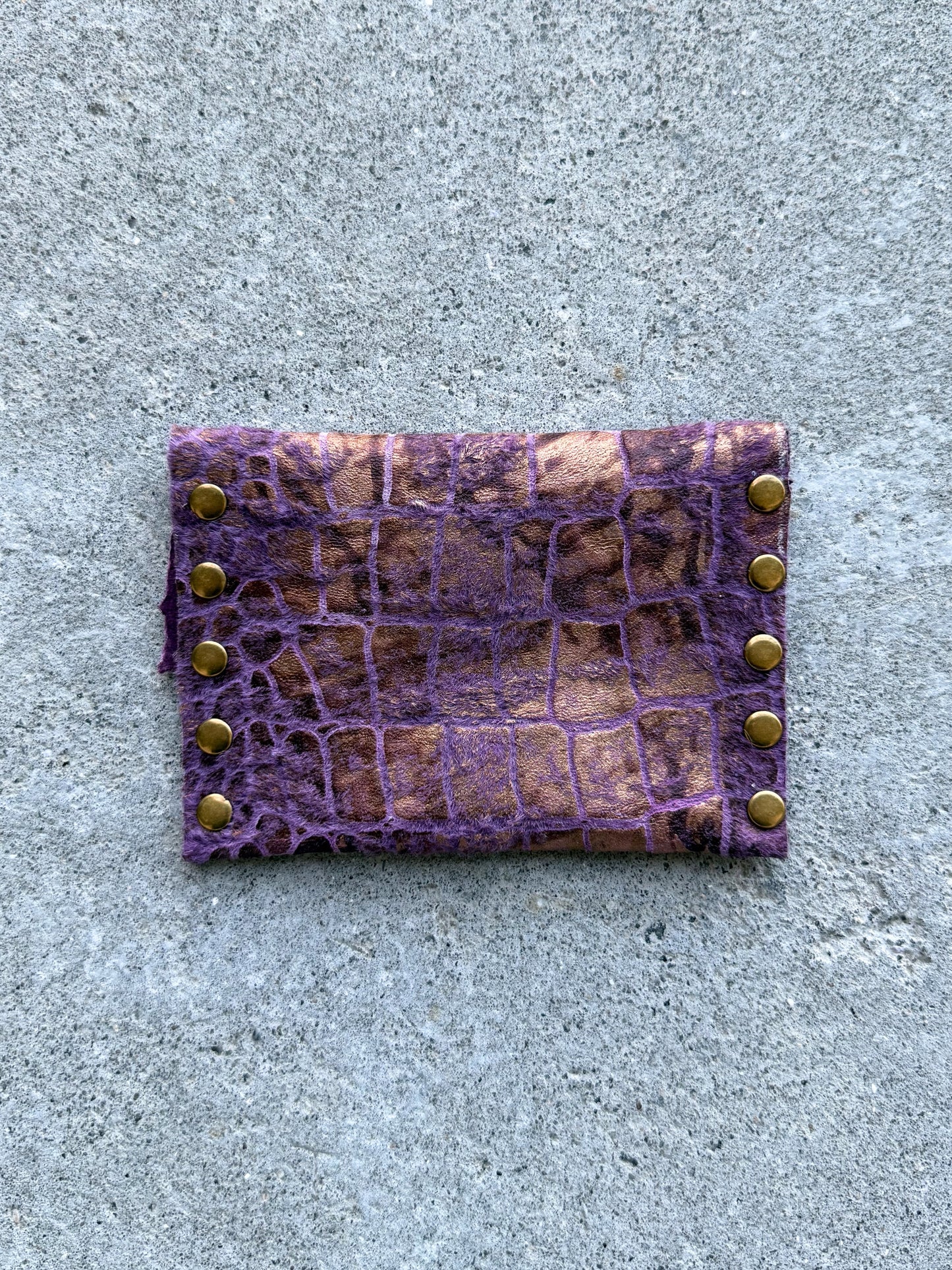 Purple Leather Wallet