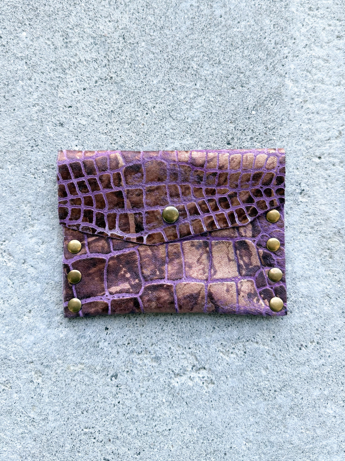 Purple Leather Wallet