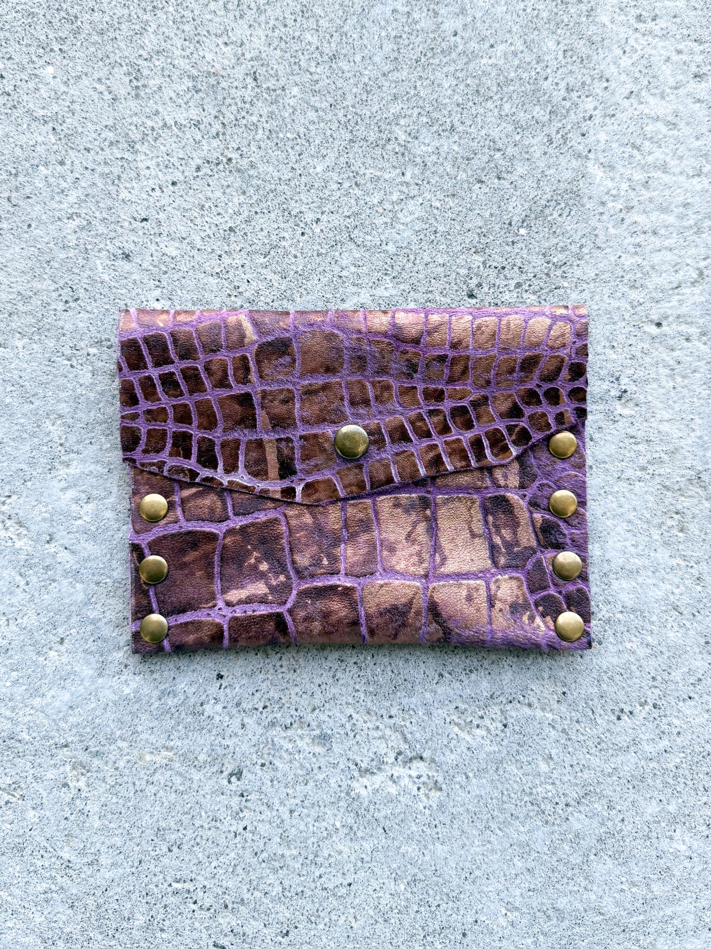 Purple Leather Wallet
