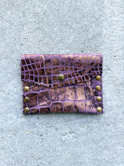 Purple Leather Wallet