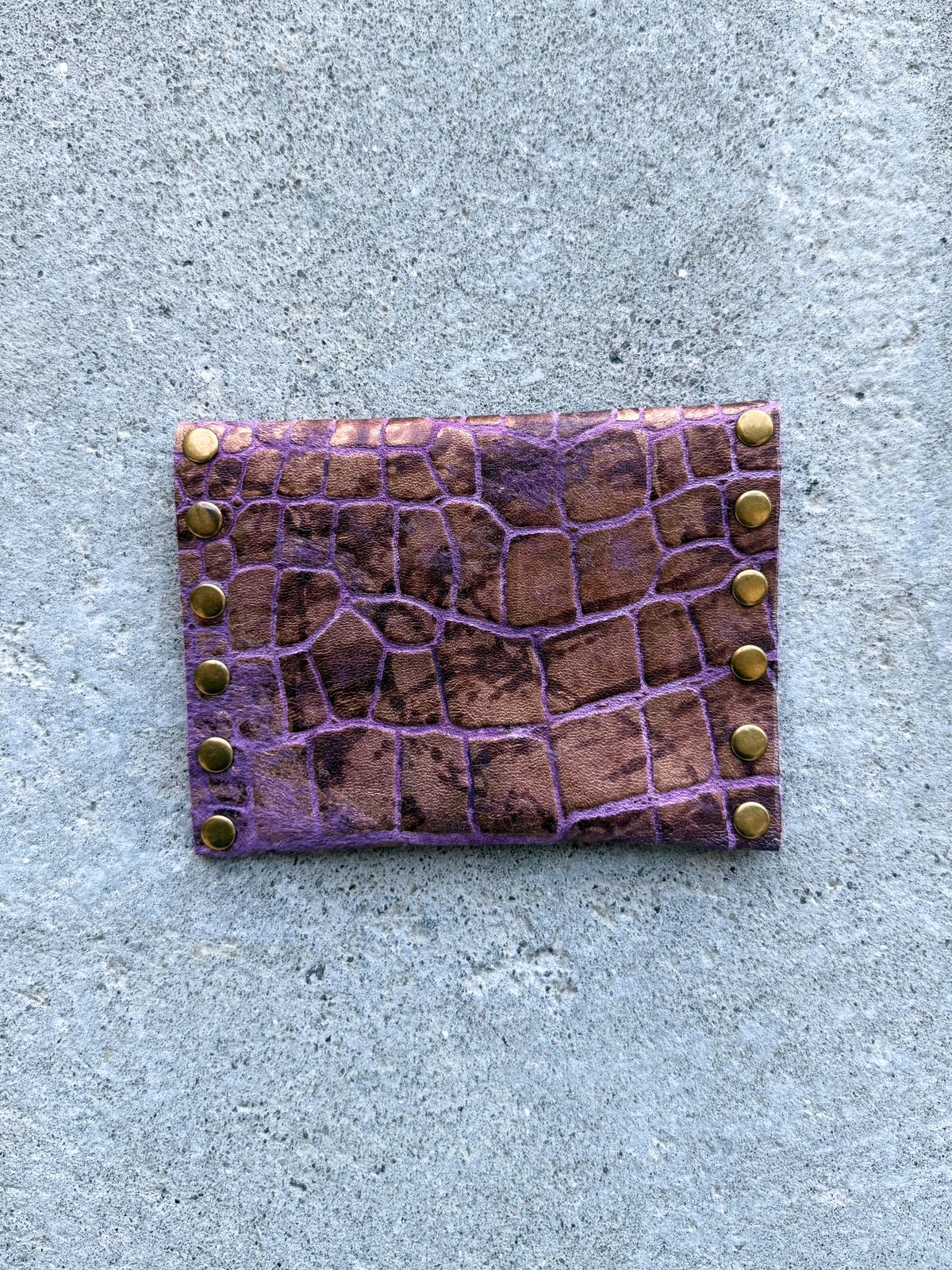 Purple Leather Wallet