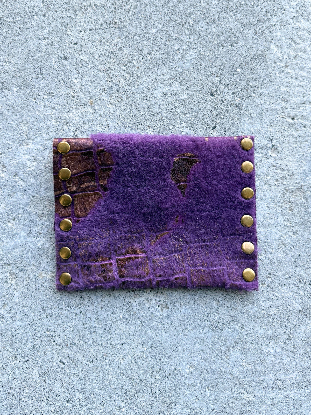 Purple Leather Wallet