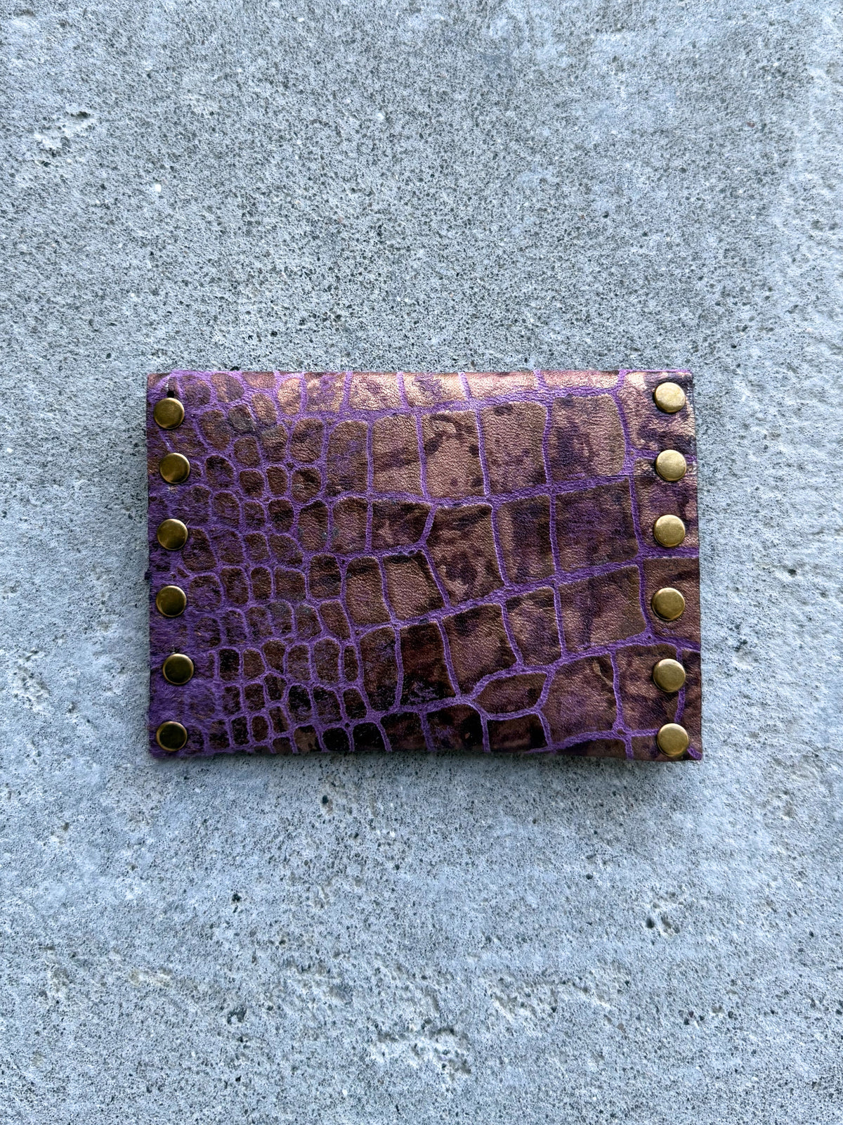 Purple Leather Wallet