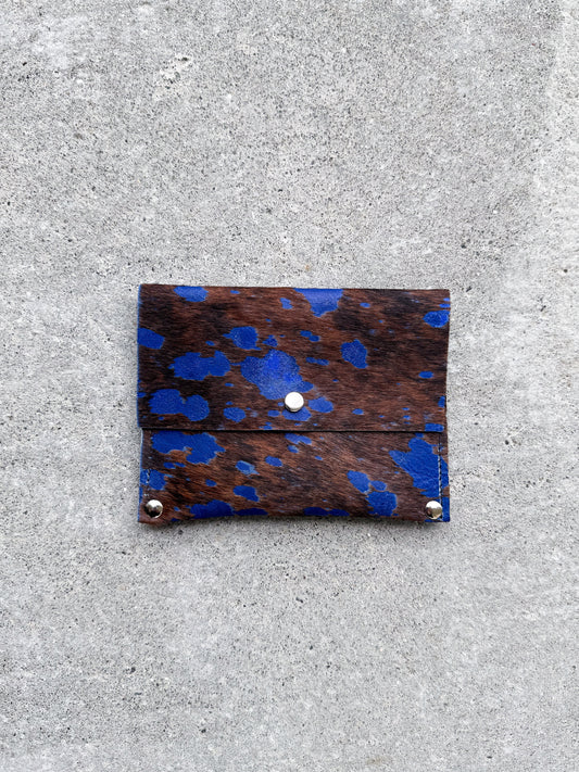 True Blue Cowhide Wallet