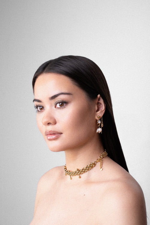 Threader Earrings - Gold
