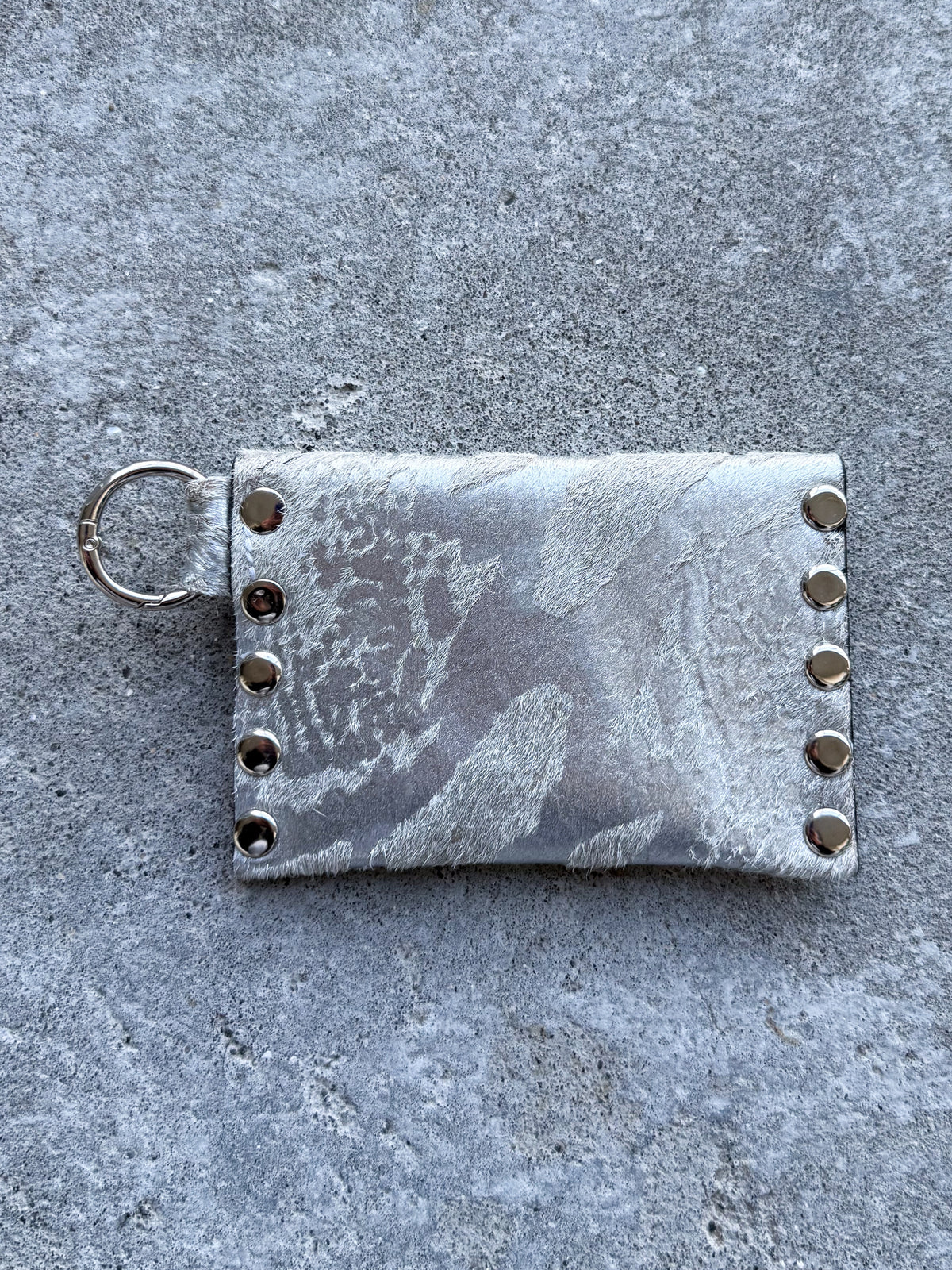 Python Metallic Cowhide Wallet