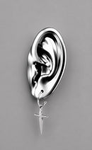Mini Sword Earrings - Silver