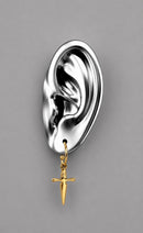 Mini Sword Earrings - Gold