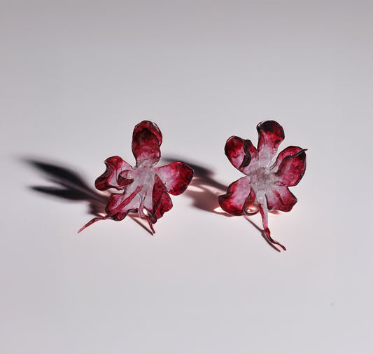 Red Flower Earrings - KYNNINGARVERÐ