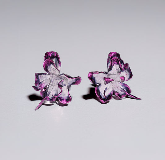 Chrome Flower Earrings - KYNNINGARVERÐ