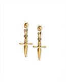Mini Sword Earrings - Gold