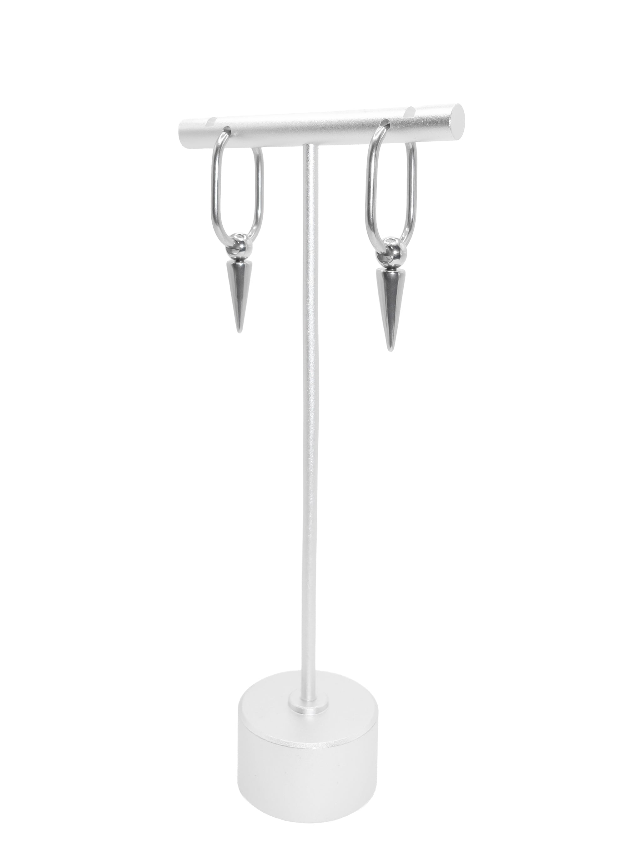 Oval Spike Hoops
