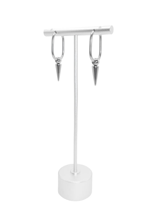 Oval Spike Hoops