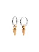 Mini gold-silver hoops