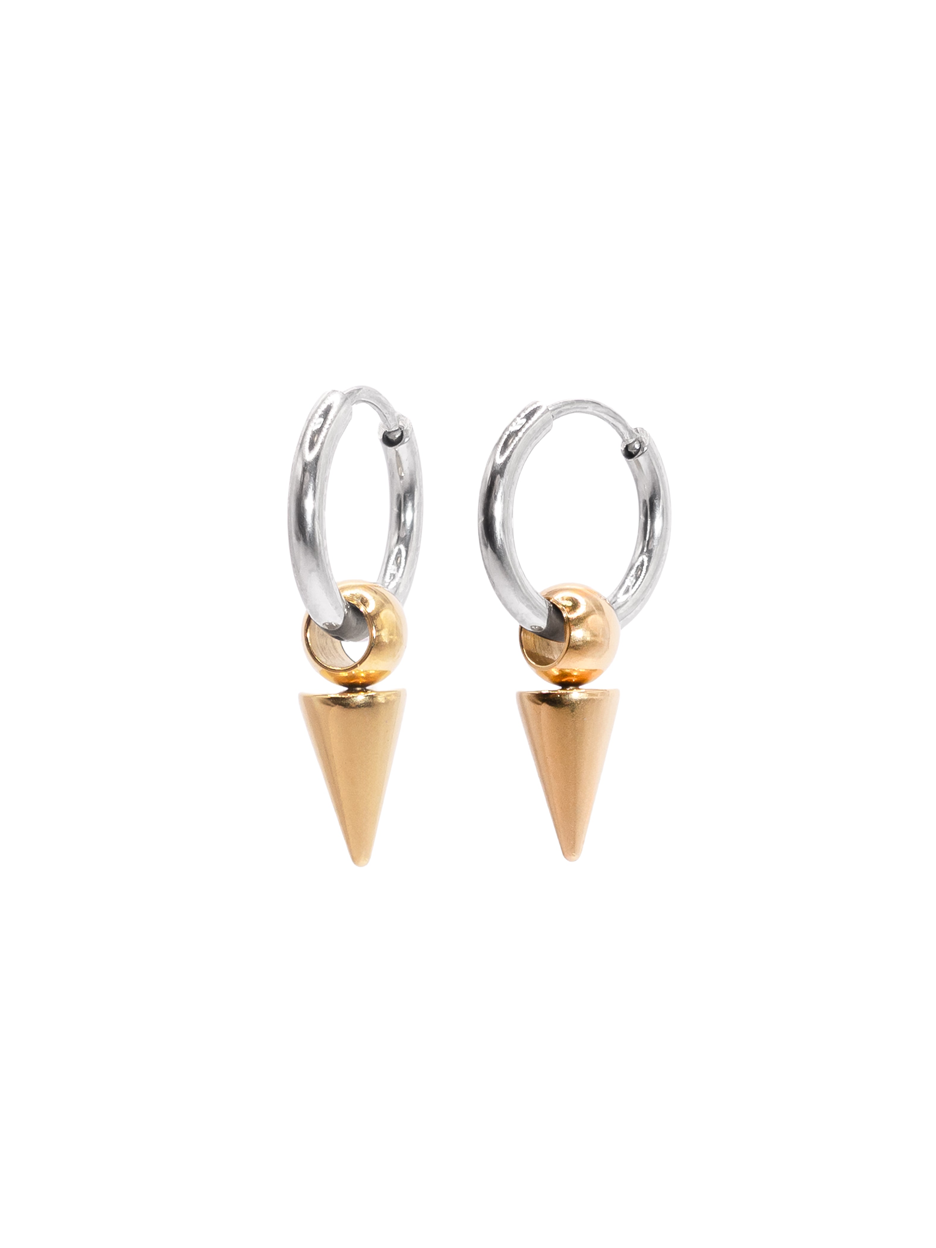 Mini gold-silver hoops