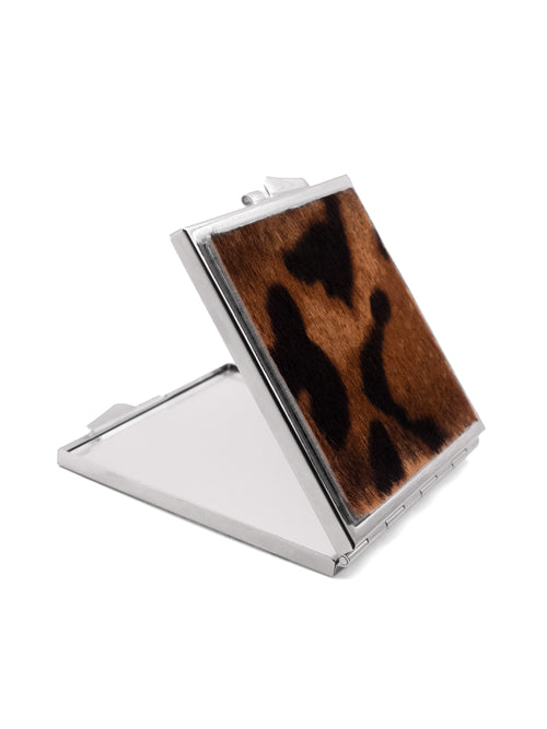 Leopard-Print Pony Hair Mirror