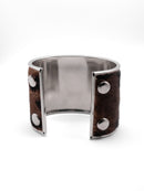 Cowhide Bangle Cuff Bracelet