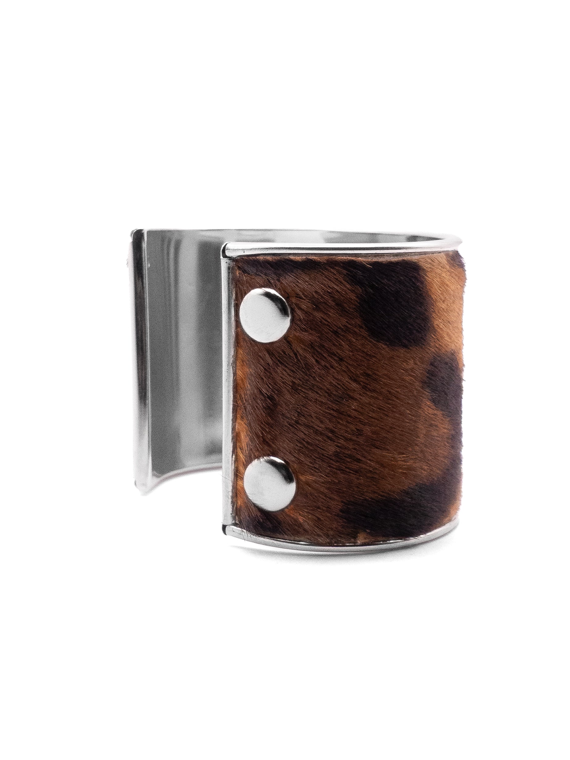 Cowhide Bangle Cuff Bracelet
