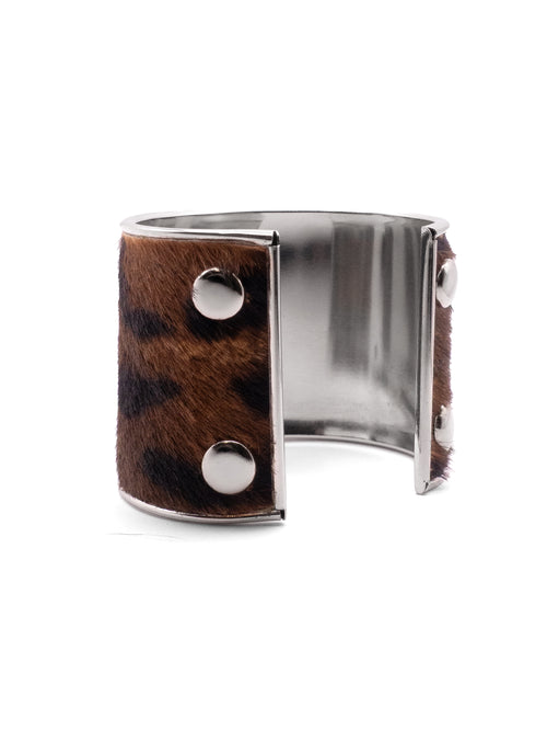 Cowhide Bangle Cuff Bracelet