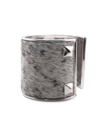 Cowhide Bangle Cuff Bracelet