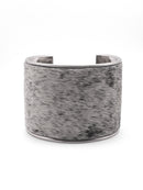 Cowhide Bangle Cuff Bracelet