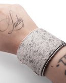 Cowhide Bangle Cuff Bracelet