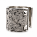 Cowhide Bangle Cuff Bracelet