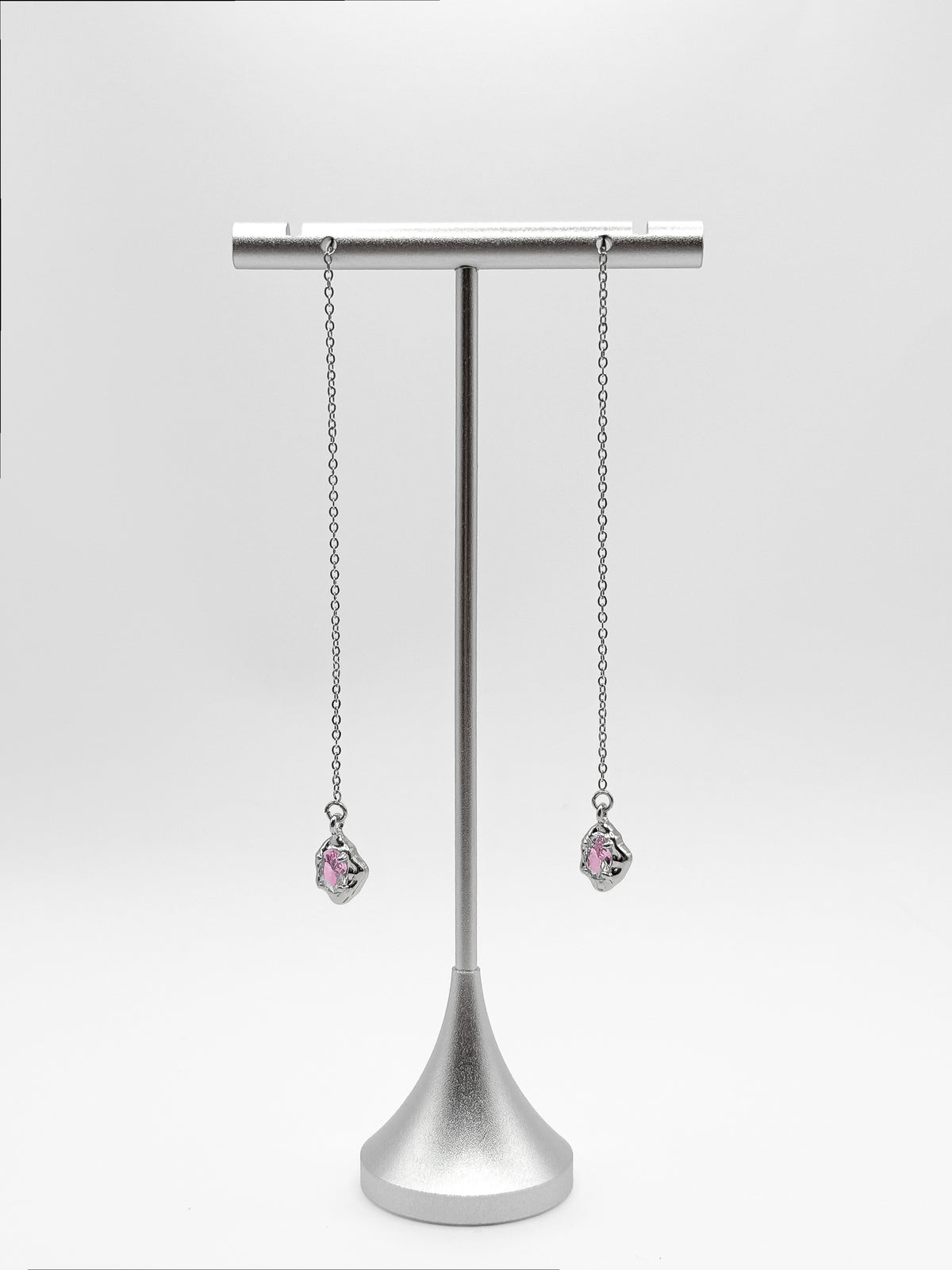 Threader Earrings - Pink