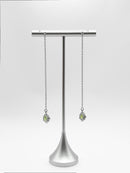 Threader Earrings - Green