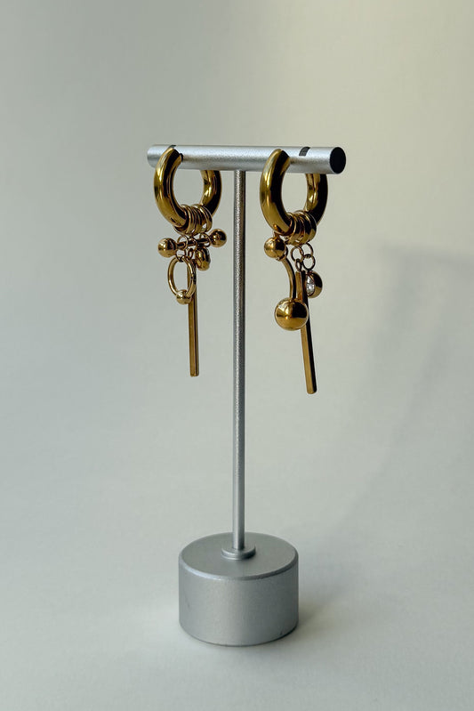 Gold Piercing Hoops