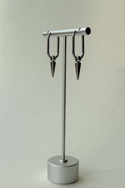 Oval Spike Hoops