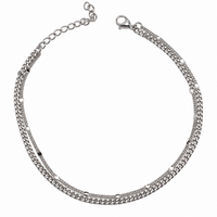 Double chain Anklet