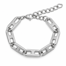 Chunky Steel Oval Bracelet